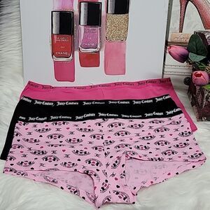 1497 JUICY COUTURE Shortie Cute & Curve Set 3 pcs Size XL NWT